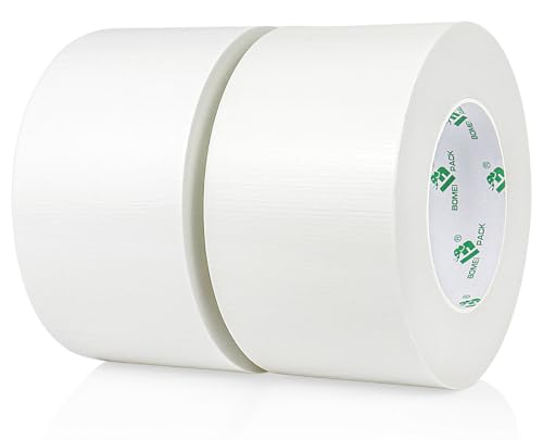 Ruban adhésif en tissu blanc 75mm x 50m imperméable pour réparation bricolage et cerclage
