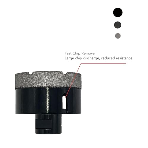 Kit de 8 brocas diamantadas M14 para perforar mármol, vidrio, ladrillo, piedra y cerámica, con caja de almacenamiento, brocas avellanadoras con punta de diamante miniatura 4