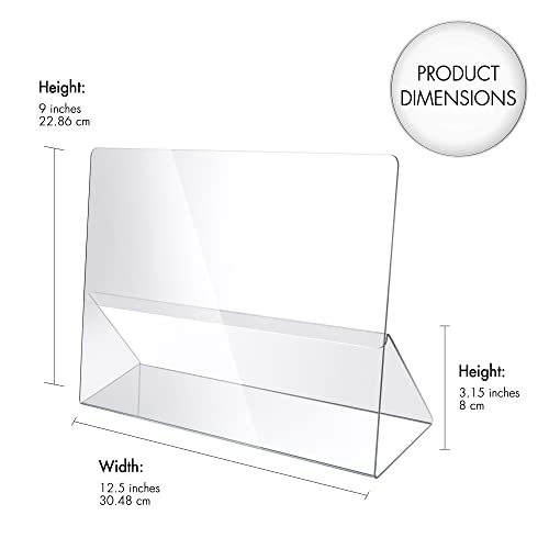 Srenta Durable Acrylic Cookbook Stand Transparent Easy Viewing Ipad/Tablet Holder, Great For Cooking/Baking Without Making Your Cook Book Dirty. #TOP1