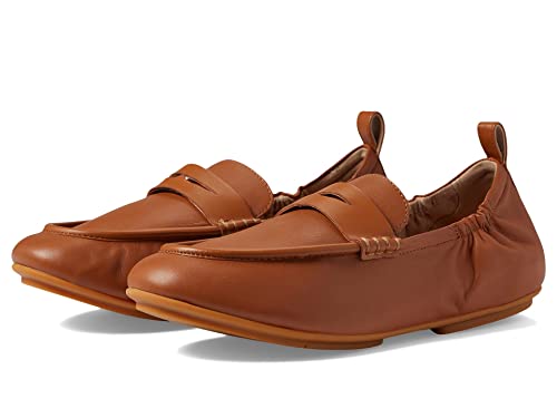 FitFlop Allegro Leather Penny Loafers, Light Tan, 6.5 UK