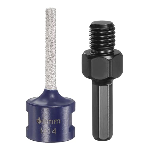 Foret de fraisage diamant 6 mm pour façonner sans éclat les perçages de céramique et carrelage