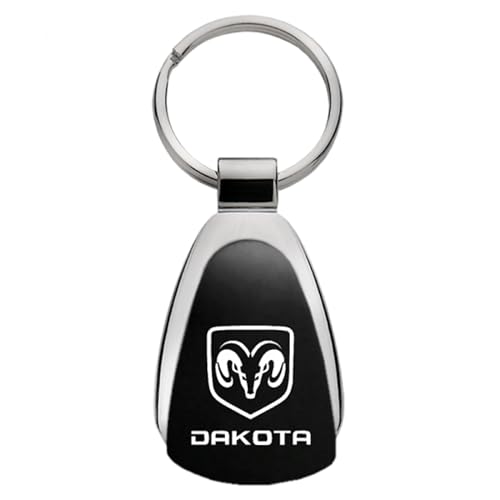 AU-TOMOTIVE GOLD, INC. Officially Licensed Black Teardrop Key Fob for Dodge Dakota