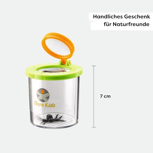 HABA Terra Kids Becherlupe – Kinder-Lupenbecher zum Erkunden der Natur – Mit Doppellinse & Kunststoff-Spinne für Entdeckerspaß für Kinder ab 5 Jahren – 1005241001