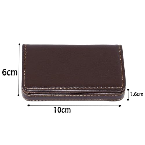 OFIXO Premium Metal (Brown Soft) Stylish Executive Credit/Debit/ATM/ID/Visiting Super Sleek, Sturdy || 6 Card Holder 9.5cm X 6.7cm X 1.3cm|| for Men's & Women's
