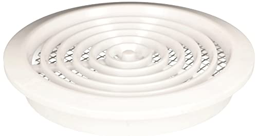 KOTARBAU® Ventilation Grille Colour Round Diameter Size Name with Insect Screen (80 mm, White) - Image 4