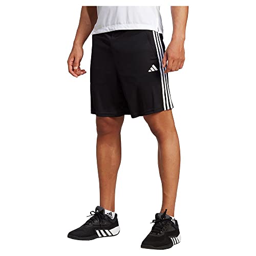 Image of adidas Tr-ES PIQ 3Sho Men Blue Training Shorts Size -