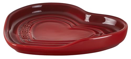 Le Creuset 61509130600003 Cerise Stoneware Heart Shaped Spoon Rest thumb #1