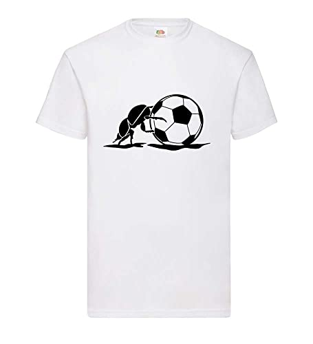 T-shirt Football Mistkäfer blanc XXXL pour homme grand ne rétrécit pas