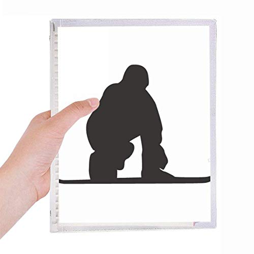 Cahier de sport skate noir à feuilles en spirale pour ne plus perdre le suivi de vos exercices
