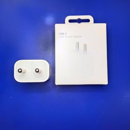Image of USB-C 20W Power Adapter, Fast Charging, White, Compatible with Apple Devices