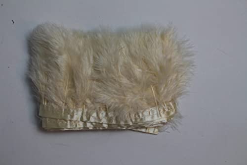2 Yard Long Turkey Fluff Feather Fringe Trim, 3