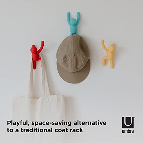 Umbra Buddy Ganci da parete, Set di 3, Colori