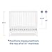 Delta Children Mia Portable Folding Mini Crib with 1.5-Inch Mattress - Greenguard Gold Certified, Bianca White