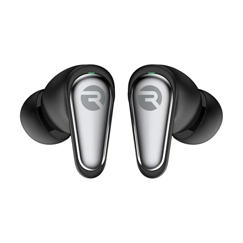 Image of Raycon Pro Earbuds Wireless Bluetooth + 6 Microphones with Hybrid Active Noise Canceling, Sweat & Water-Resistant Earphones, Premium Wireless Ear Buds Bluetooth 40 Hours Playtime (Black)