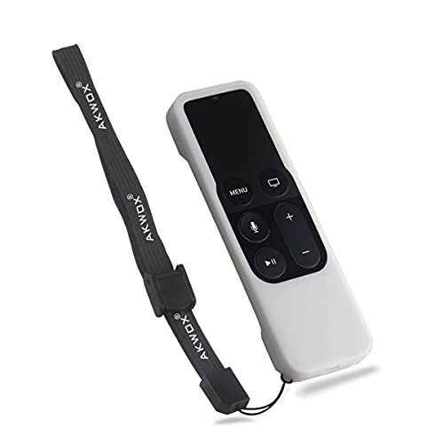 Remote Case For Apple Tv 4Th / 4K 5Th Generation, Akwox Light Weight [Anti Slip] Shock Proof Silicone Remote Cover Case With Lanyard -Not For New Apple 4K Tv Series 6Th Gen 2021 #TOP6