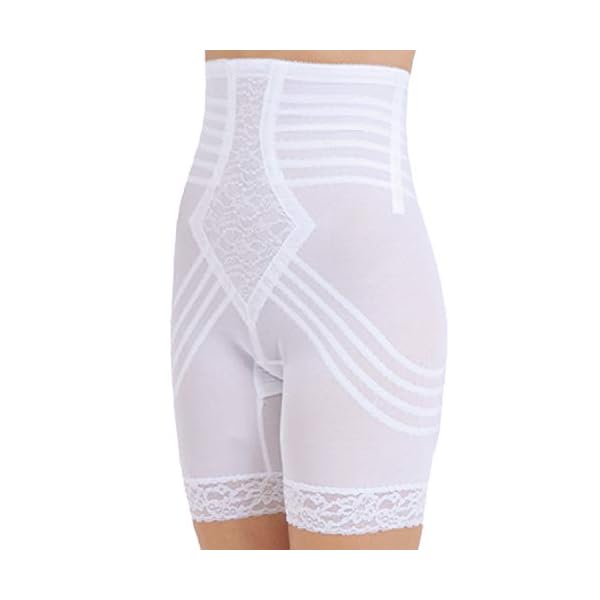 Rago Style 6209 - High Waist Leg Shaper Firm Shaping, L, 30, White