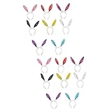 TOCADO CREATIVO: la diadema con orejas de conejo de peluche está hecha de materiales seguros, portátiles y duraderos, adecuados para los niños la usen.