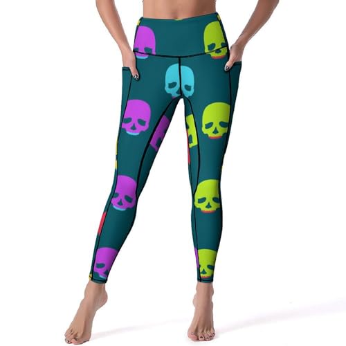 Legging femmes fitness gym jogging pantalon de sport imprimé taille haute S