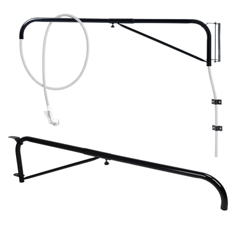 LAISANIM Hose Boom, 180 Swivel Horse Boom Arm Fits for Standard Garden Hose, Anti Tangling Trampling Wall Mounted Swinging Arm Horse Wash Attachment for Wash Stall