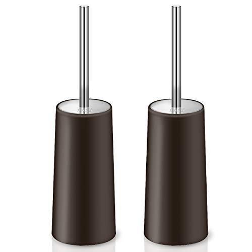 Ixo Toilet Brush And Holder, 2 Pack Toilet Brush With 304 Stainless Steel Long Handle, Toilet Bowl Brush For Bathroom Toilet-Ergonomic, Elegant,Durable(Bronze) #TOP17