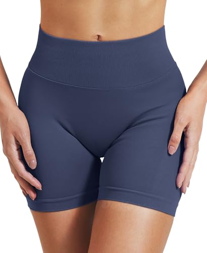 Image of VOYJOY Women Workout Impact Shorts 2.5 inch / 3.6 inch / 4.5 inch / 6 inch Scrunch Butt Booty | Tummy Control, High Waisted, Bike Short, Gentle Compression, for Women