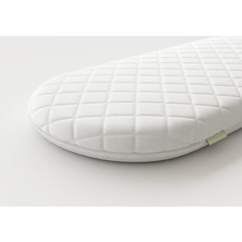 Mother Nurture Classic Foam Moses Basket Mattress, White, 74 x 28 x 3.5 cm