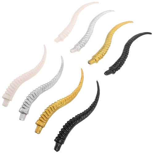 Cuernos de antílope y ciervo UPKOCH plásticos decorativos 4 pares para cosplay