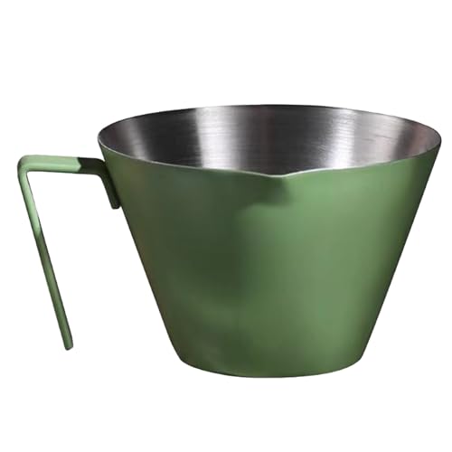 Taza para servir, taza medidora para,Taza medidora de acero inoxidable con asa - Accesorios profesionales para café expreso, jarra de expreso para café, hotel y hogar