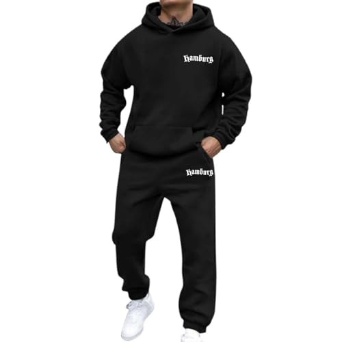 Sweat à capuche surdimensionné homme pour l'automne hiver décontracté
