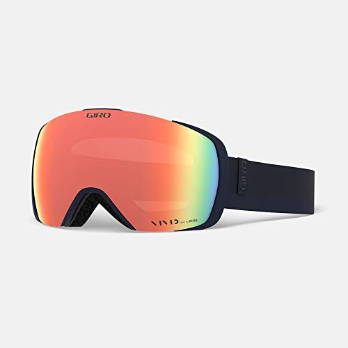 Image of Giro Contact Ski Goggles - Snowboard Goggles for Men & Women - Midnight Loop Strap with Vivid Ember /Vivid Infrared Lenses