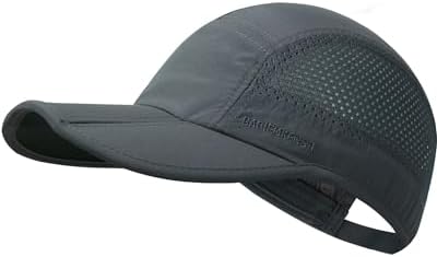 GADIEMKENSD Folding Outdoor Hat UPF 50+ Sun Protection Mesh Sports Hat