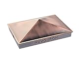 Nuvo Iron Decorative Pyramid Aluminium Post Cap for 3.5