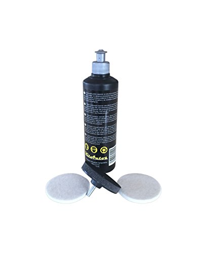 Kitautos Produit de polissage pour pots d'échappement et jantes chromées + outils de polissage 500 g