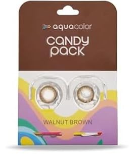 Aquacolor Walnut Brown Candy Pack Zero Power Colored Lenses (2 Lens/Box)