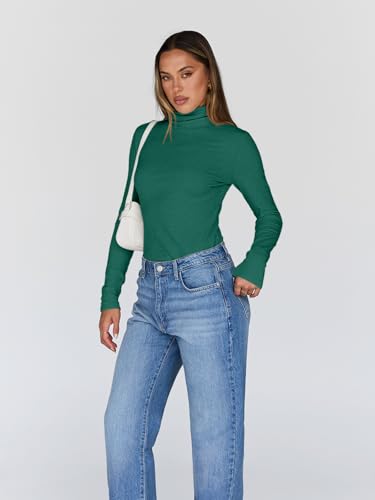 Image of Trendy Queen Women's Turtleneck Long Sleeve Shirts Basic Underwear Tops Winter Clothes 2026