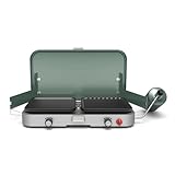 Coleman Cascade 3-in-1 Outdoor Camp Stove, Portable Cooktop with Included Cast-Iron Grill & Griddle Accessories, 24,000 BTUs of Power for Camping, Tailgating, Grilling