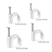 Abnii Cable Clips, 400 Pcs, 4mm 6mm 8mm 10mm, Wire Wall Clips with Steel Nails, Ethernet Cable Clips, Cable Tacks Coax Cable Clips, RG6 RG59 CAT6 RJ45 Cable Cord Clips, White…