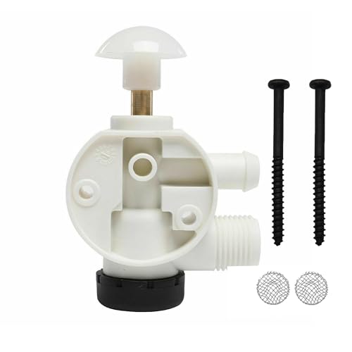 Image of iFJF 385314349 RV Water Valve Assembly Replacement for Pedal Flush Toilets for Camper Trailer Boat