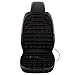 ErZhuiZi Beheizbare Sitzauflage für Auto 12V Auto Heizkissen Beheizte Sitzauflage Winterwärmerbezug mit Temperaturregler Beheiztes Sitzkissen,Black-1PC