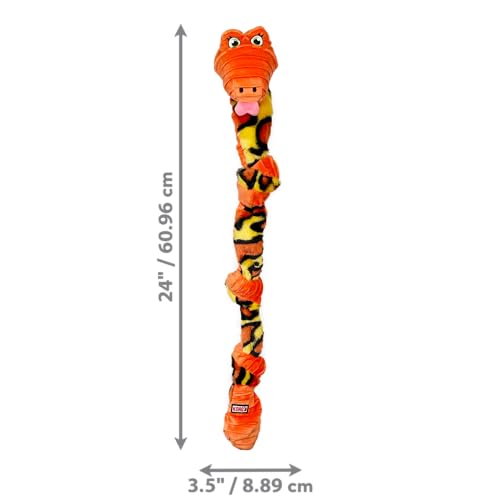 Kong Knots Snake Cobra De Pelúcia Verde M/G