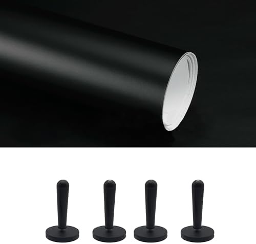 3ft X 5ft Gloss Black Car Vinyl Wrap Roll, Durable Easy