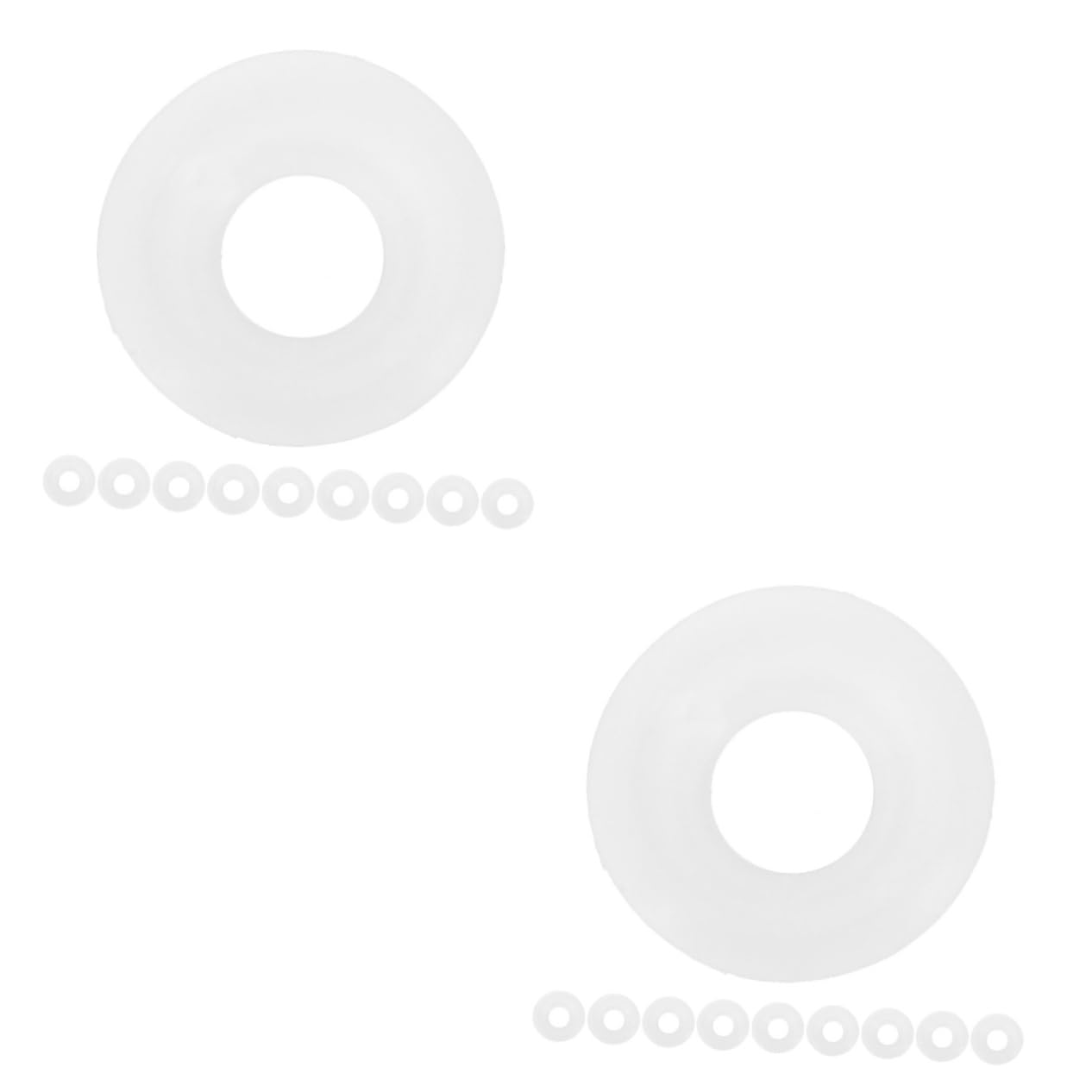 JECOMPRIS 2sets 10pcs Leak Swing Bottle Washers Gaskets for Soda Bottles Reliable Replacement Seal for Swing Top Beverage Containers Semi Covered Design 10pcs*2