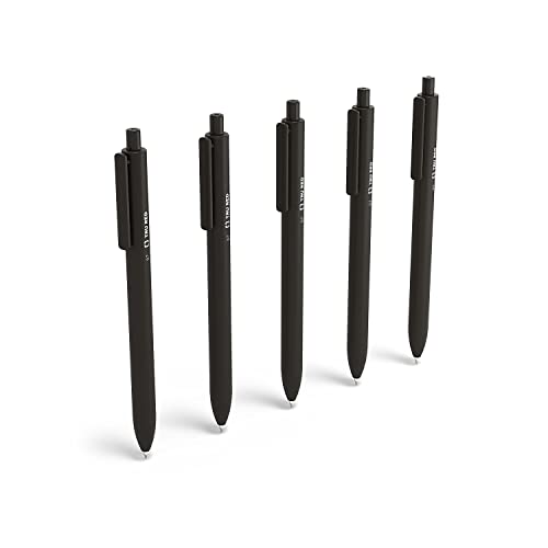 Image of TRU RED Retractable Gel Pens, Medium Point 0.7mm, Black Ink, 15 Pack - Quick‑Dry Pens for Smear‑Free Office Writing