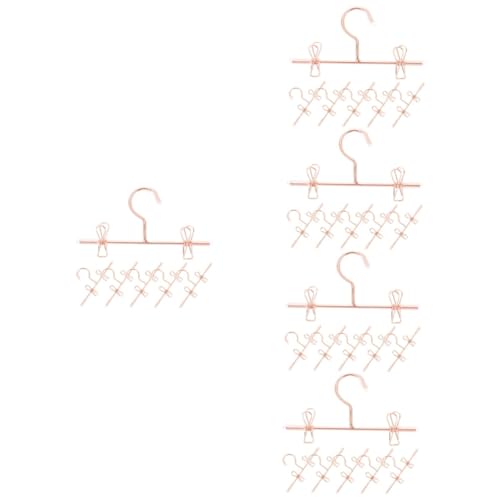 Garneck 5sets Mini House Decor Hangers Simulation Mini Hangers for Doll Clothes Boys and Girls Toy 6pcs*5