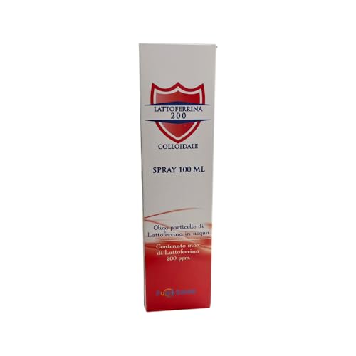 Lattoferrina 200 Colloidale - Punto Salute e Benessere - Sray 100 ml - Sostegno al Sistema Immunitario e alle Difese dell'Organismo, Per Tutta la Famiglia
