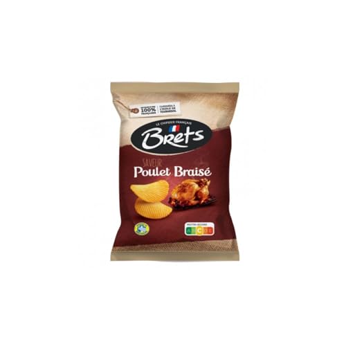 Patatas Fritas Sabor Pollo Asado BRET'S - 10 Paquetes de 125 g