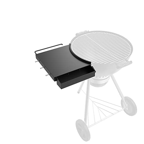 Kugelgrill Teile für Weber 55,9 cm Kugelgrill Tischablage - Tragbarer BBQ Beistelltisch für Master Touch Holzkohlegrills Aufbewahrungshalter Tablett