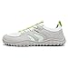 HOBIBEAR Barefoot Shoes for Women & Men | Zero Drop Trail Running Sneakers| Wide Width Fashion Athletic Shoes(A-Grey/Green, Women 9/Men 7)