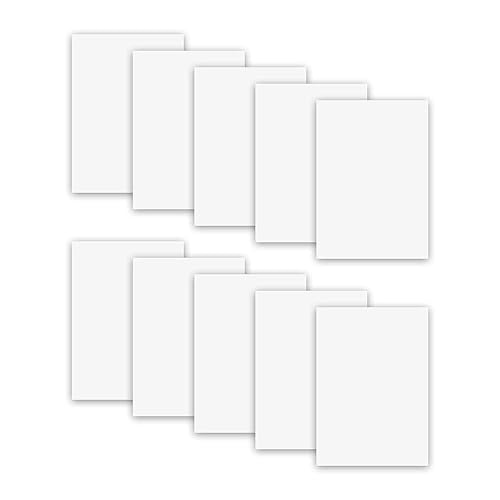 Miniatura 2 de MR.R 10 piezas de 8 x 12 pulgadas, tablero de metal de aluminio brillante blanco puro para fotos, letrero de aluminio en blanco para sublimación,