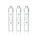 Bluevua RO100ROPOT 1-Year Replacement Filter Set, Pack of 1 PP Filter and 1 CTO Filter and 1 PCF Filter, Bundle